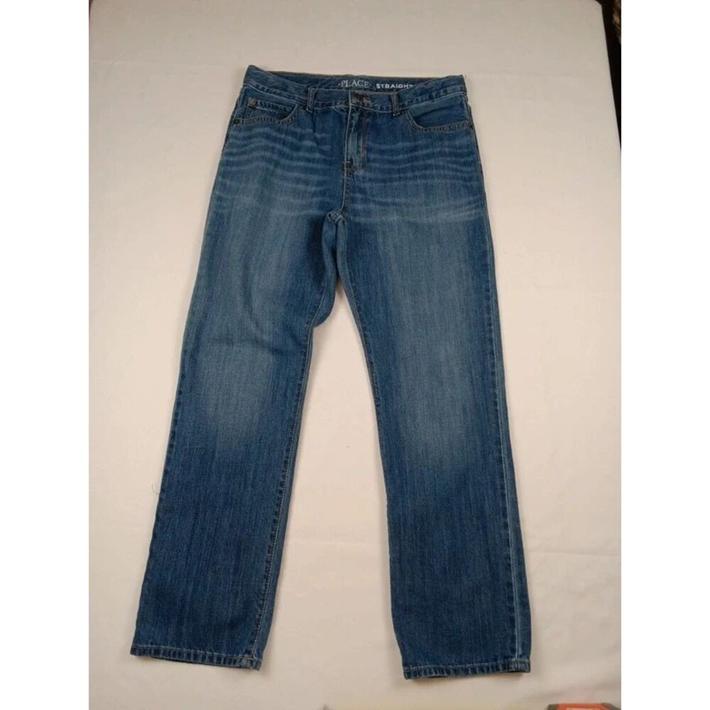 The Children's Place Boys Straight Fit Blue Jeans Size 12H